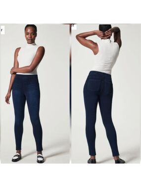 SPANX BEST SELLING JEAN-ISH ANKLE LEGGING JEGGING SIZE LARGE - EUC -